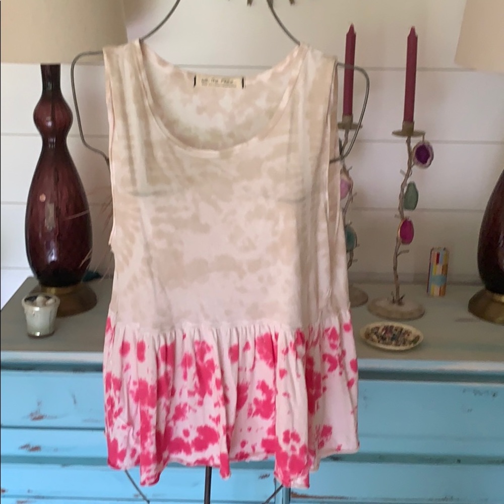 NWOT. Free People Tie dye tank sz Small